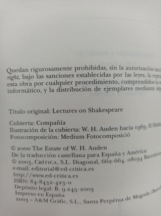 TRABAJOS AMOR DISPERSOS CONFERENCIAS SHAKESPEARE