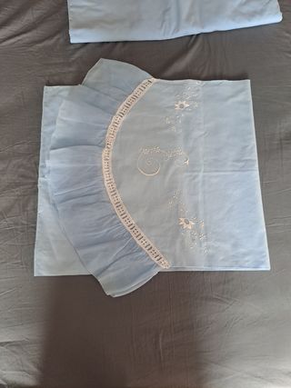 Juego sábanas bordadas cama 135