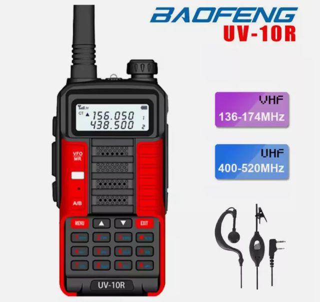 2 Pezzi Radio Baofeng UV-10R Ricetrasmittente NEW