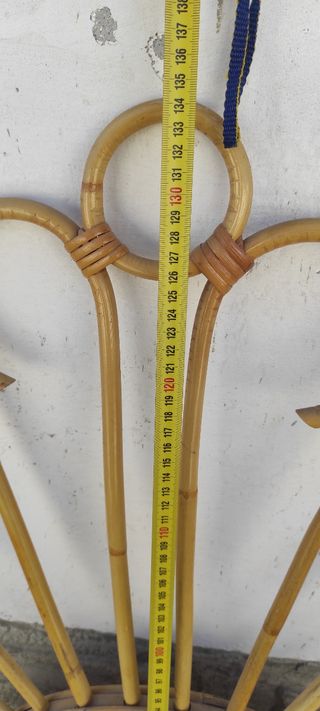 Cabecero cama bambú vintage