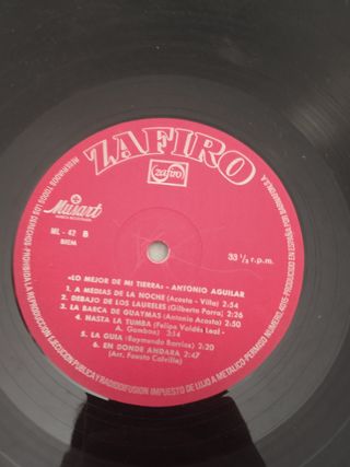 Vinilo Latino Zafiro - Música