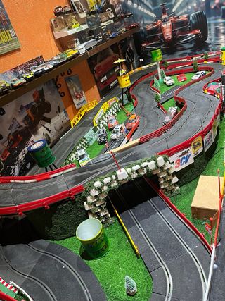 Scalextric completo: circuito + coches 650328067