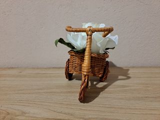 Suporte per piante in vimini - triciclo