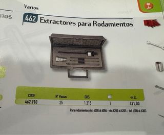 Extractores para rodamientos PALMERA 462.910