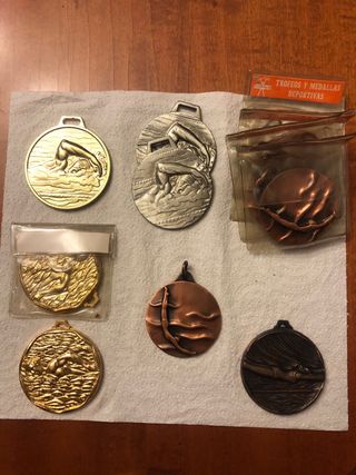 Medallas deportivas vintage - bronce