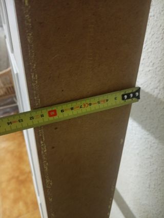 Puerta blanca lacada 3 cristales. 206*76 cm