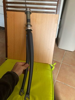 Horquilla aluminio zeus + direccion 15 cm caña