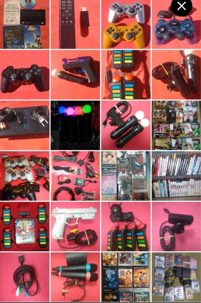 TODO TIPO DE ACCESORIOS Y PERIFERICOS PARA PS2 PS3