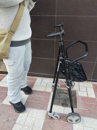 Andadera con asiento y ruedas