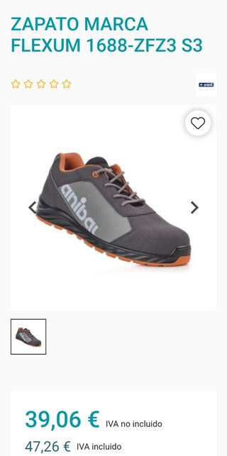 Zapatos de trabajo  seguridad ANIBAL Flexum 1688-Z