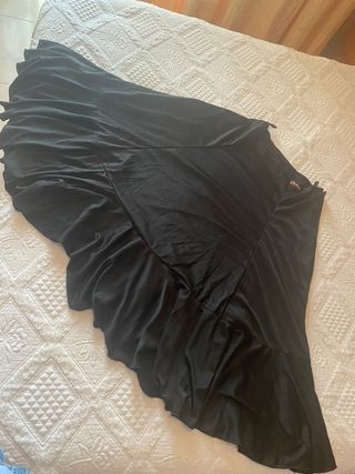 Falda negra baile flamenco Talla 40