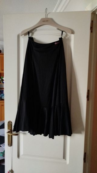 Falda negra baile flamenco Talla 40