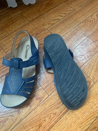 Sandalias plataforma azul