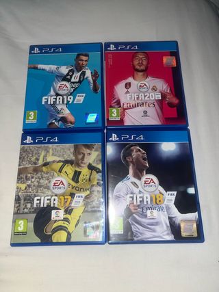 4 juegos FIFA PS4 (17, 18, 19, 20)