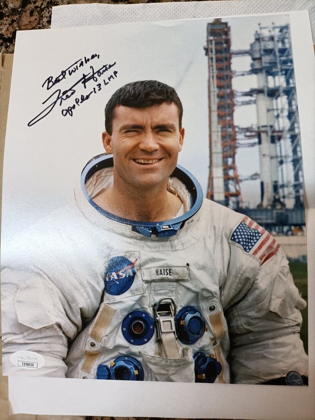 Foto firmada astronauta Apolo 13