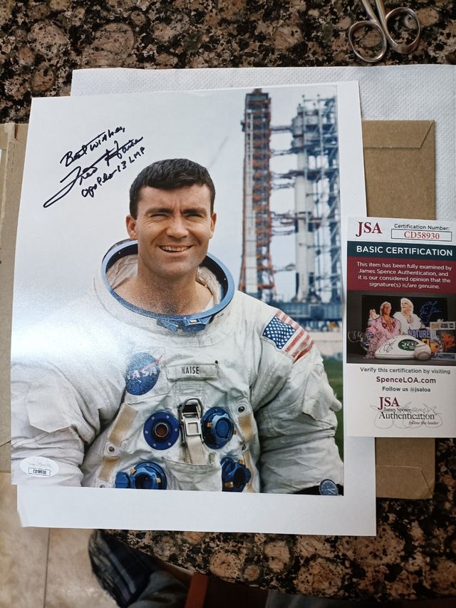 Foto firmada astronauta Apolo 13