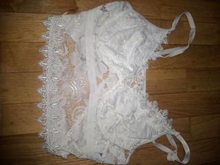 Top SHEIN encaje blanco T-4