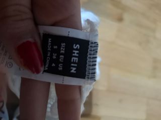 Top SHEIN encaje blanco T-4