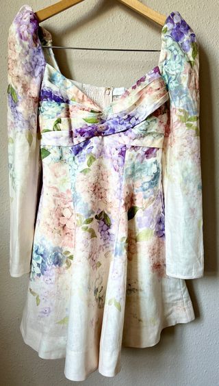 Vestido mini Zimmermann floral - Talla 1