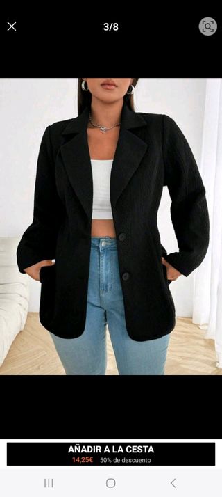 Americana negra - Talla 48/50