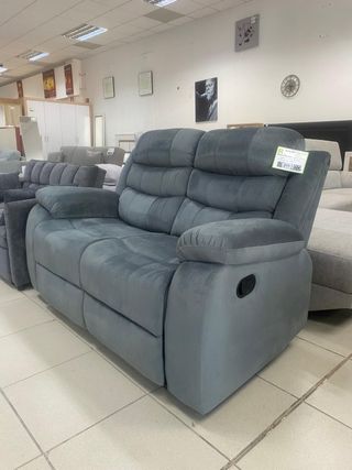 Sofá relax 2 plazas terciopelo NUEVO