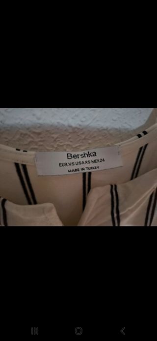 Mono Bershka rayas blanco-negro - XS
