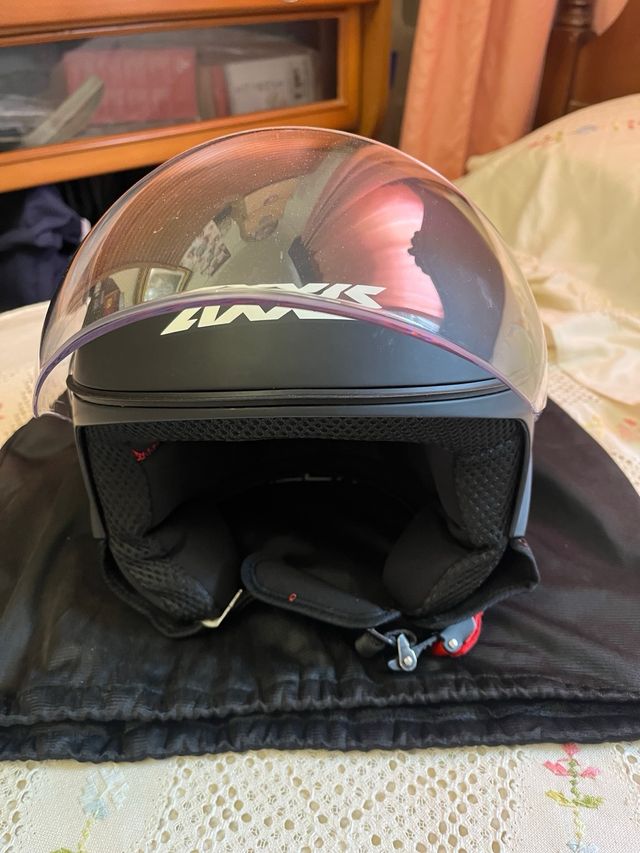 Casco moto Axxis negro talla S