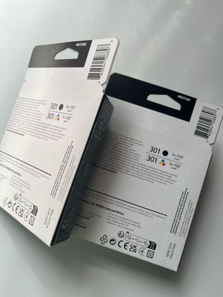 4 PACK Cartuchos de tinta HP 301 Negro+Tricolor