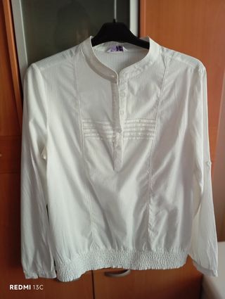 Blusa blanca talla M