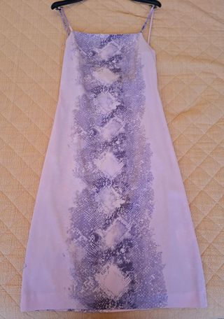 Tubino rosa con stampa animalier