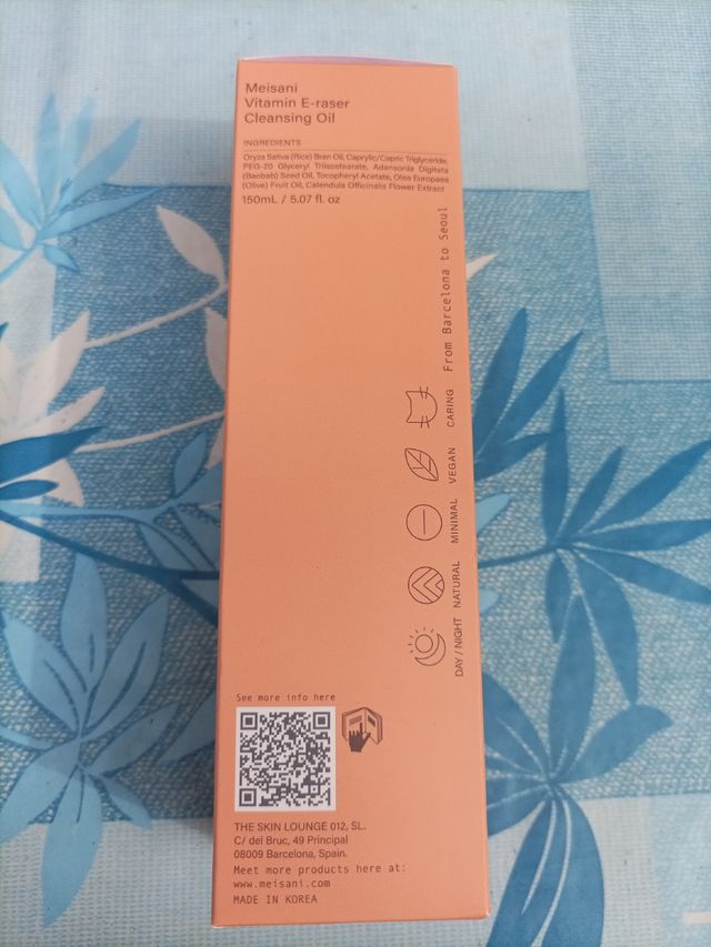 Aceite limpiador Meisani Vitamin E-raser