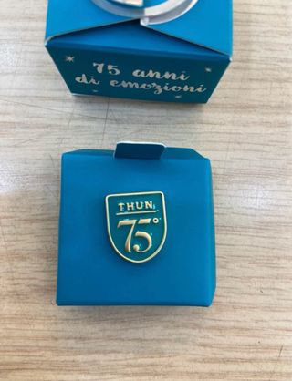 Spilla Thun 75° anniversario articolo da collezion