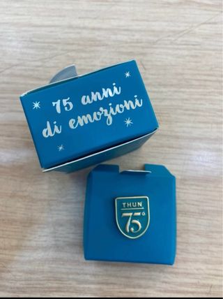Spilla Thun 75° anniversario articolo da collezion