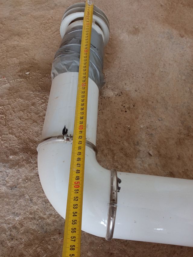 Tubo caldera metal blanco