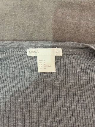 Camiseta premamá H&M gris - Talla M