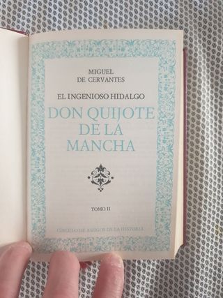 DON QUIJOTE DE LA MANCHA. (Tomo  II)