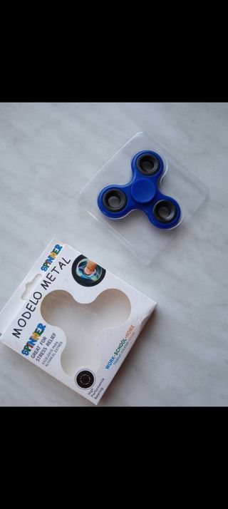 "Spinner Modelo Metal Azul