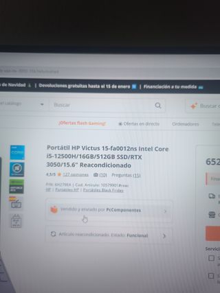 Oferta BLACK FRIDAY HP Victus - Portátil Gaming