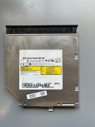 Grabadora SATA de DVD Toshiba Samsung SN-208