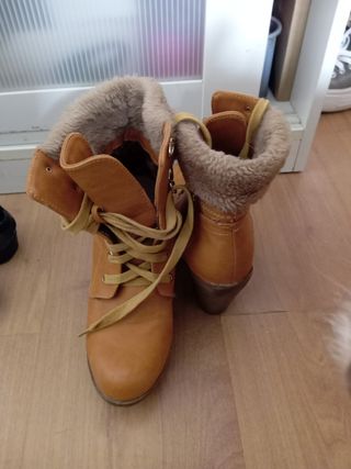 Botines Mandarina Marrón