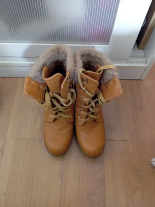 Botines Mandarina Marrón