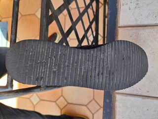 Mocassino in vernice bordeau-blu unisex