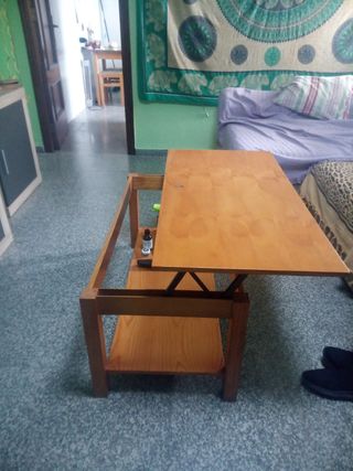 Mesita elevable madera