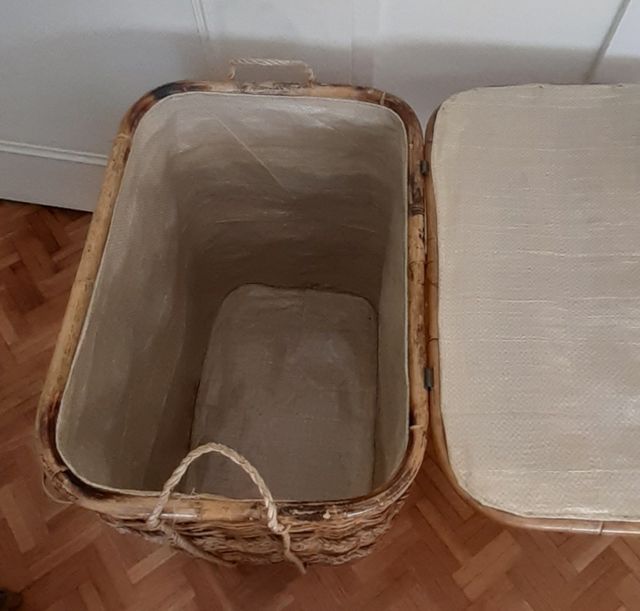 Cesta mimbre ropa - 53cm