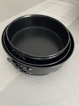 3 Moldes Pasteles - Metal Negro