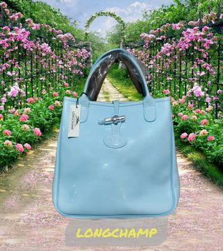 Bolso Longchamp azul vintage