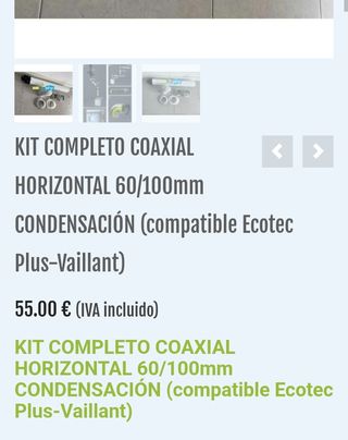 Vaillant - Kit horizontal caldera ecotec