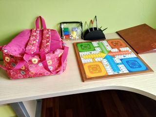 Mochila infantil donuts rosa