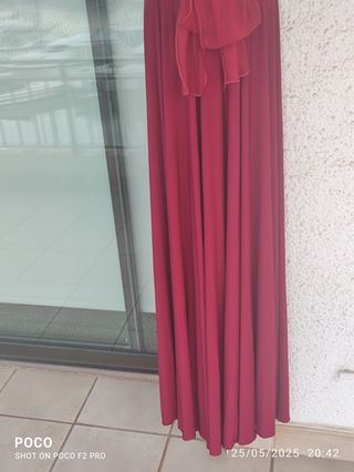 Vestido largo rojo/burdeos Coshop T-XS-S