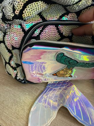Mochila niña lentejuelas sirena